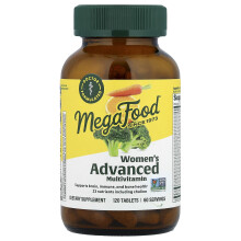 MegaFood, Zaawansowany Multivitamin dla Kobiet, 120 Tabletek