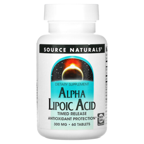 Source Naturals, Alpha Lipoic Acid, Timed Release, 60 Tablets