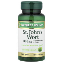 Nature's Bounty, Johanniskraut, 300 mg, 100 Kapseln
