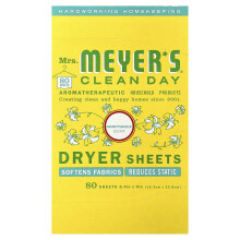 Mrs. Meyers Clean Day, Fogli di asciugatrice, Honeysuckle, 80 Fogli