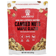 Lakanto, Keto Candied Nuts, Maple Glazed, 8 oz (227 g)