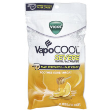 Vicks, VapoCool, Grave, Gelo de Mel e Limão, 45 Gotas Medicadas