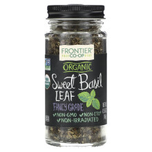 Frontier Co-op, Organische Zoete Basilicum Blad, Fancy Grade, 0,56 oz (16 g)