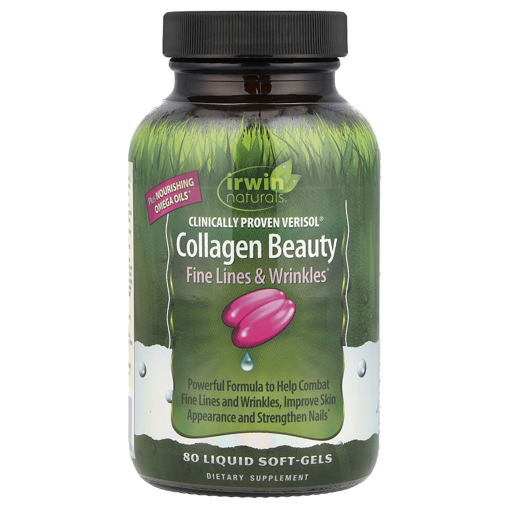 Irwin Naturals , Clinically Proven Verisol Collagen Beauty, 80 Liquid Soft-Gels