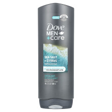 Dove, Bărbați + Care, Spălare Corp și Față, Sare de Mări și Citrice, 18 Fl oz (532 ml)