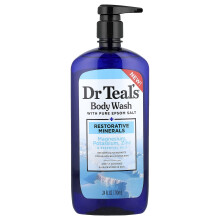 Dr. Teal's, Sabonete Corporal com Sal de Epsom Puro, Minerais Restauradores, 24 fl oz (710 ml)