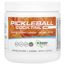 Jigsaw Health, Cocktail PickleballÆ, Băutură de Electroliți Fără Zahăr, Portocală, 11.11 oz (315 g)