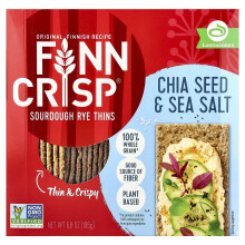Finn Crisp, Tartine di Rye Sourdough, Semi di Chia e Sale di Mare, 6.8 oz (195 g)