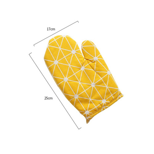 Ofenhandschuhe aus Baumwoll-Leinen-Mischgewebe – hitzebeständig, 2er-Pack 1