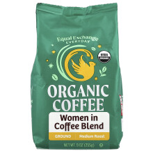 Equal Exchange, Organic Coffee, Women In Coffee Blend, Ground, Medium Roast , 9 oz (255 g)