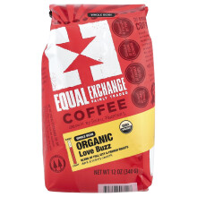 Equal Exchange, Biologische Koffie, Love Buzz, Geheel Koffiebonen, Franse Roast, 12 oz (340 g)