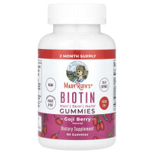 Biotynowe gummiki MaryRuth's, Goji Berry, 60 gummików