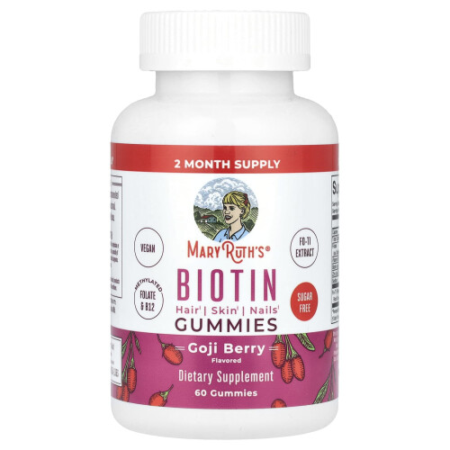 MaryRuth's, Biotine Gummies, Goji Berry, 60 Gummies
