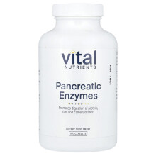 Vital Nutrients, Pancreas Enzymer, 180 Kapsler