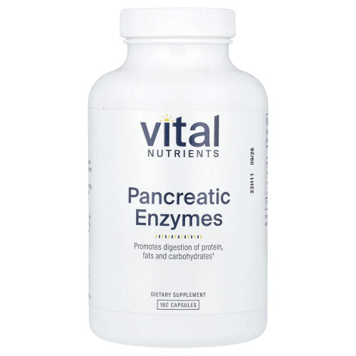 Vital Nutrients Vital Nutrients, Enzymy Pęcherzykowe, 180 Kapsułek