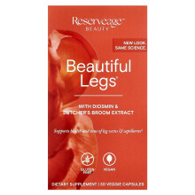Reserveage Beauty, Pernas Bonitas com Extrato de Diosmina e Broom de Carneiro, 30 Cápsulas Vegetais