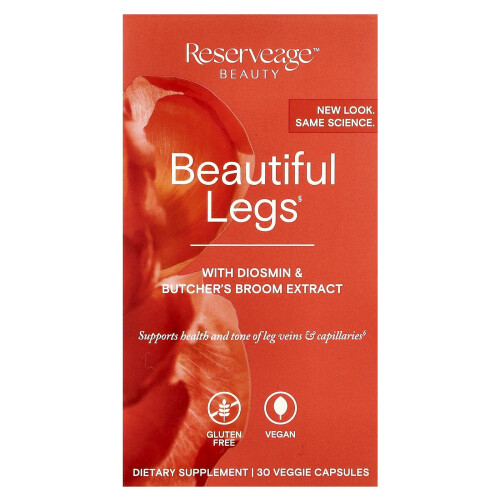 Reserveage Beauty, Καλά Πόδια με Diosmin & Βούτυρο του Κτηνού Extract, 30 Βιολογικά Φύλλα