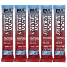 EVLution Nutrition, BCAA Energy, Pop de Foguete, 5 Pacotes, 0.33 oz (9.4 g) Cada
