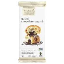 Chuao Chocolatier, Barra de Chocolate Oscuro, Crunch de Chocolate Salado, 2.8 oz (80 g)