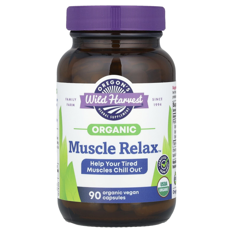 Oregon's Wild Harvest , Muscle Relax, 90 Vegan Capsules