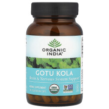 Organic India, Gotu Kola, 90 Vegetariska Kapslar