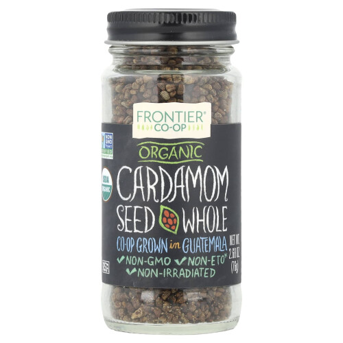 Cardamom Organic, Semințe, Intreg, 2,68 oz (76 g)