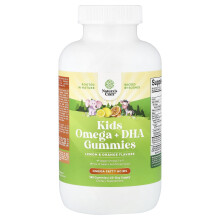 Nature's Craft, Omega + DHA Gummies dla Dzieci, Pomarańcza & Pomarańcza, 180 Gummies