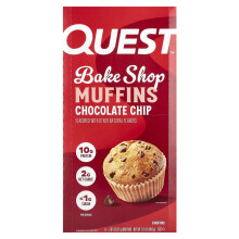 Quest Nutrition, Bake Shop Muffins, Choklad Chip, 8 Muffins, 2.01 oz (57 g) Varje