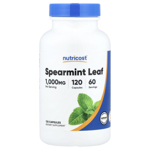 Nutricost, Spearmint Leaf, 120 Capsules (500 mg per Capsule)