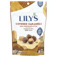 Lily's Sweets, Caramelize acoperite, Stil ciocolată de lapte, 3.5 oz (99 g)