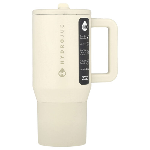 HydroJug, Tazza da Viaggio, Crema, 20 oz