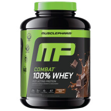 MusclePharm, Combat 100% Whey Protein Powder, Schokoladenmilch, 5 lbs (2.27 kg)