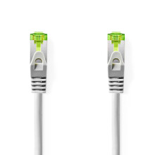 Cat7 -Netzwerkkabel | S/ftp | RJ45 männlich | RJ45 männlich | 2,00 m | Hakenlos | Runde | Lszh | Grau | Etikett
