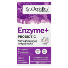 Kyolic, Kyo-Dophilus, Enzym+ Probiotik, 2 Miljard, 120 Kapslar (1 Miljard CFU per Kapsel)