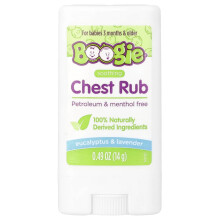 Boogie Wipes, Kalmerende Borstcrème, Voor Baby's 3 Maanden & Ouder, Eucalyptus & Lavendel, 0,49 oz (14 g)