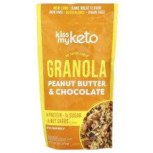 Kiss My Keto, Keto Granola, Pindaboter & Chocoladestukjes, 9,5 oz (270 g)