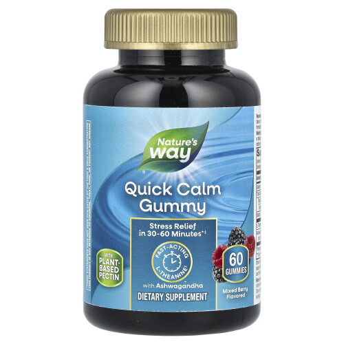 Nature's Way, Quick Calm Γάλακτος, Mixed Berry, 60 Γάλακτος