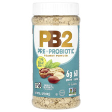 PB2 Foods, Η Πρωτότυπη PB2, Προ + Προβιοτικό Παγίδα Αрахίσι, 6,5 oz (184 g)