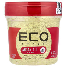 Eco Style, Tyyliöljy, Maksimipitoisuus, Kaikille Hiustyyppien, Arganöljy, 16 oz (454 g)