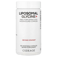 Codeage, Liposomales Glycin+, 180 pflanzliche Kapseln (500 mg pro Kapsel)