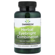 Swanson, Herbal Eyebright Kombination, 100 Kapslar