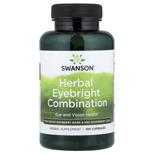 Swanson, Combinação de Eyebright Herbal, 100 Capsulas