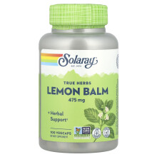 Solaray, Zitronenmelisse, 475 mg, 100 VegCaps