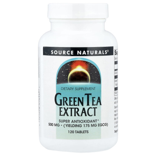 Source Naturals, Green Tea Extract, 500 mg, 120 Tablets