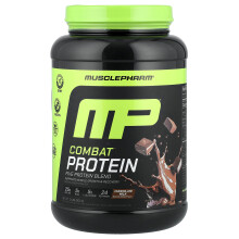 MusclePharm, Combat Proteinpulver, Chokolade Mælk, 2 lbs (0,9 kg)