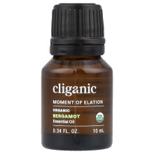 Cliganic, Aceite Esencial Puro al 100%, Aceite de Bergamota, 0.3 fl oz (10 ml)