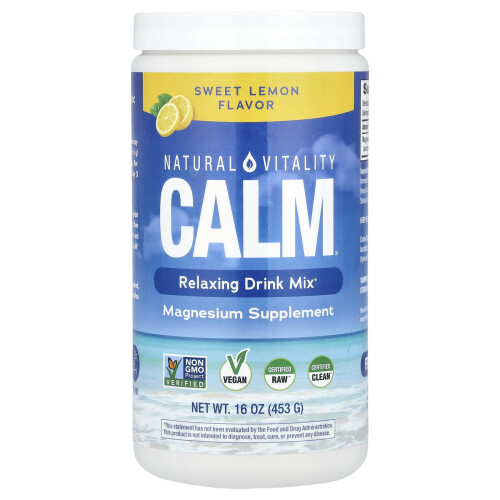 Natural Vitality, CALM, Ρεαλιστικός Ποτό Μίξ, Σουβλάκι Λεμόνι, 16 oz (453 γρ.)