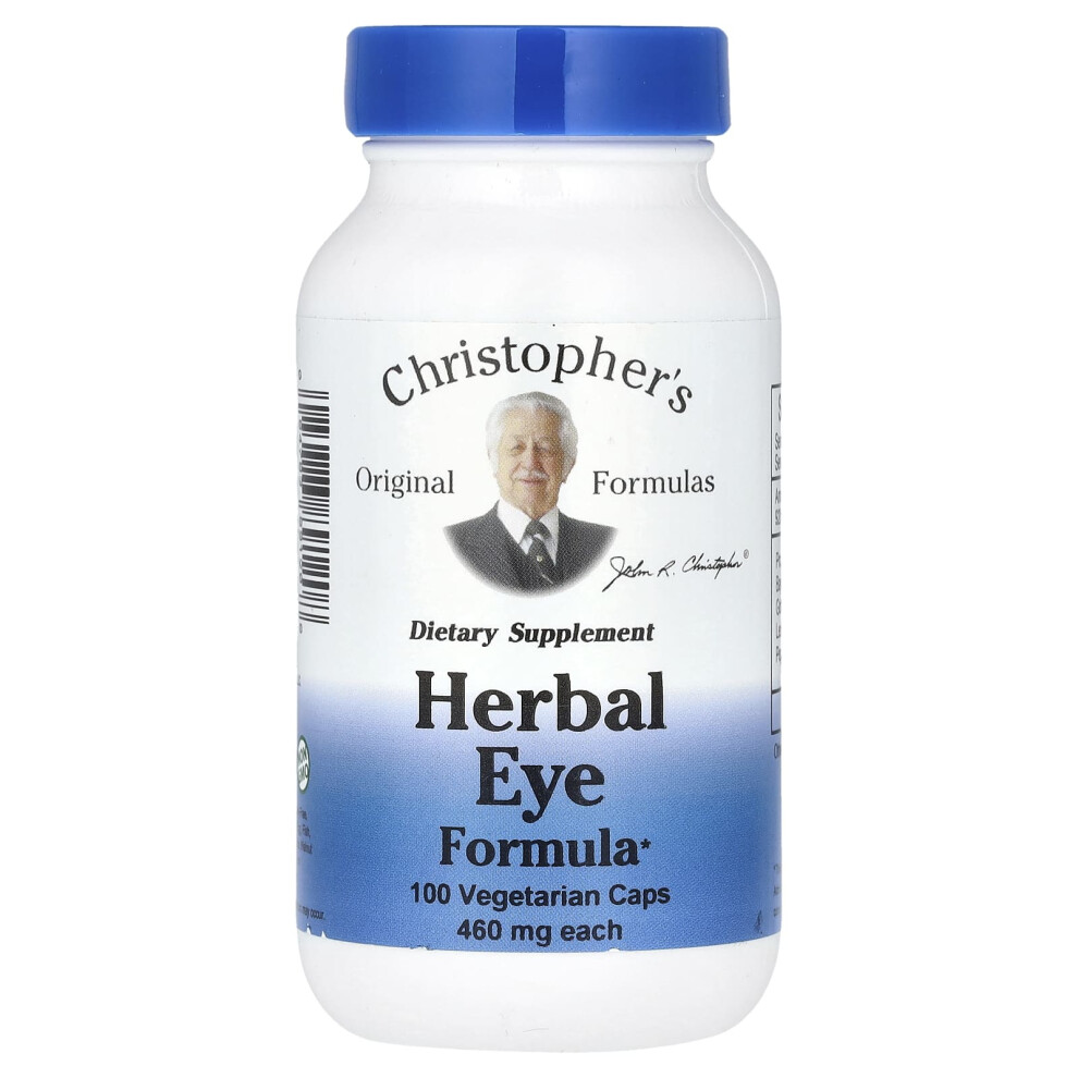 Christopher's Original Formulas , Herbal Eye Formula, 100 Vegetarian Caps