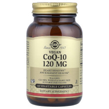 Solgar, CoQ-10 Vegetal, 120 mg, 60 Cápsulas Vegetarianas