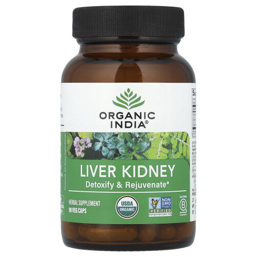 Organic India, Ήπαρος και Νεφρός, 90 Βοτανοθεραπευτικά Κάψουλα